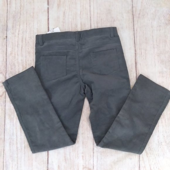 Crew Kids gray suede rib pants sz 6 NWT - Picture 2 of 4
